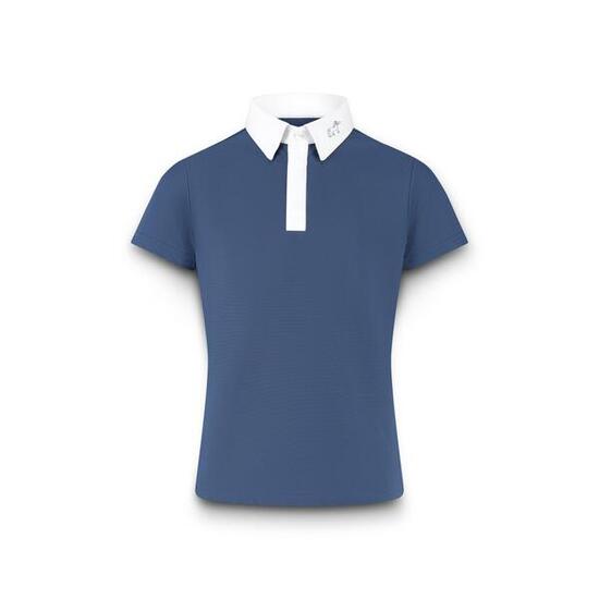 Wettkampfshirt Osaka – Turniershirt Junge – Kurzarm – Marine - Größe