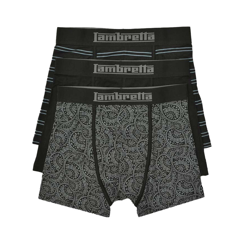 Lambretta Mens Paisley Boxer Shorts (Pack of 3)