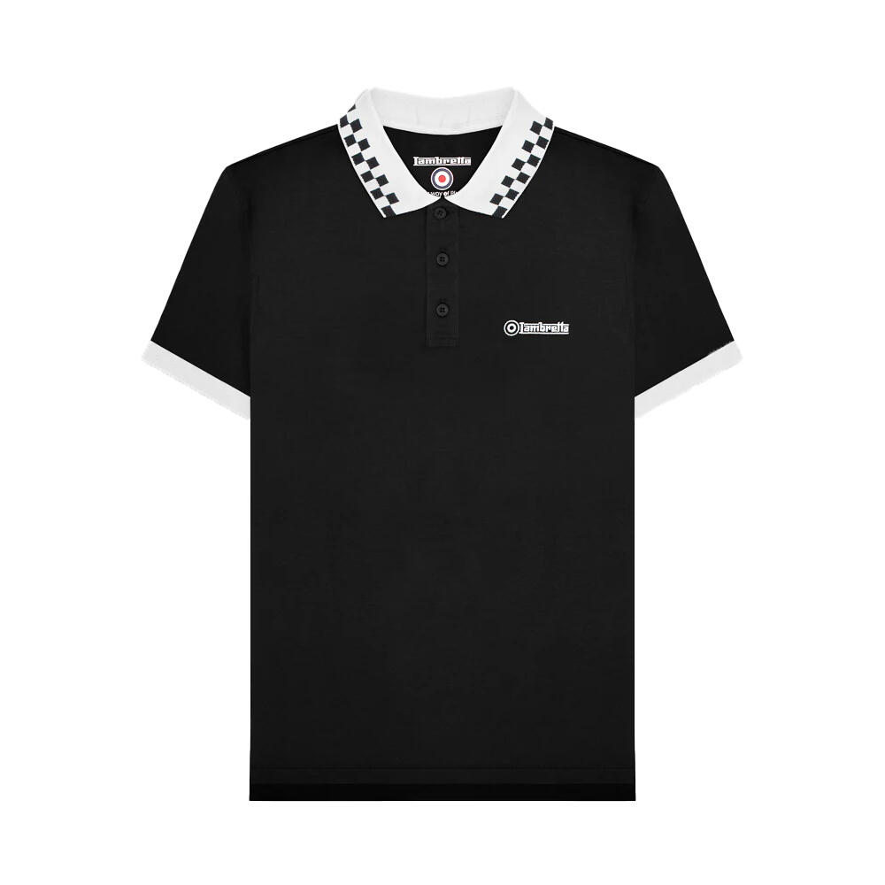 Lambretta Mens Checkered Polo Shirt