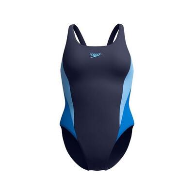 Dames zwempak uit 1 stuk speedo colourblock 2.0
