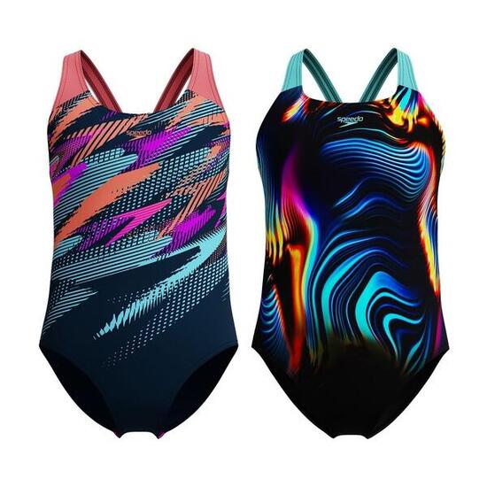 Maillot de bain 1 pièce fille Speedo Digital Placement Splashback