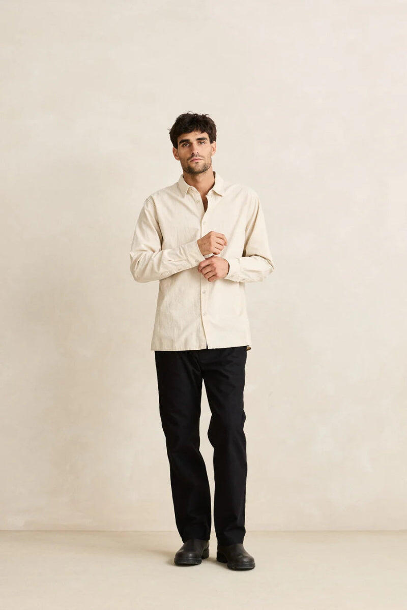 Classic Linen  - Chemise Manches Longues Homme 5/7