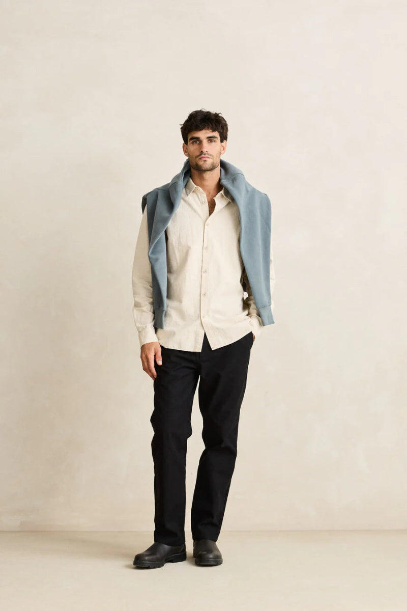 Classic Linen  - Chemise Manches Longues Homme 6/7