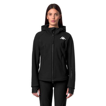 Veste à capuche de ski 8CENTO 850 femme