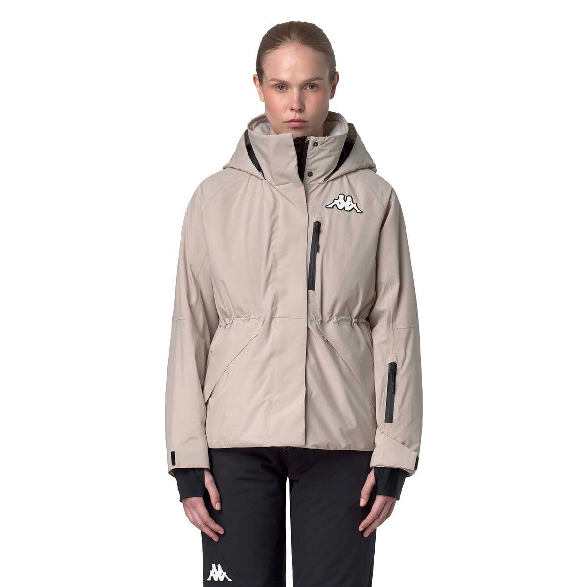 Kappa - Manteau De Ski De Ski 8cento 875 Femme - Manteau - Beige|noir - Decathlon