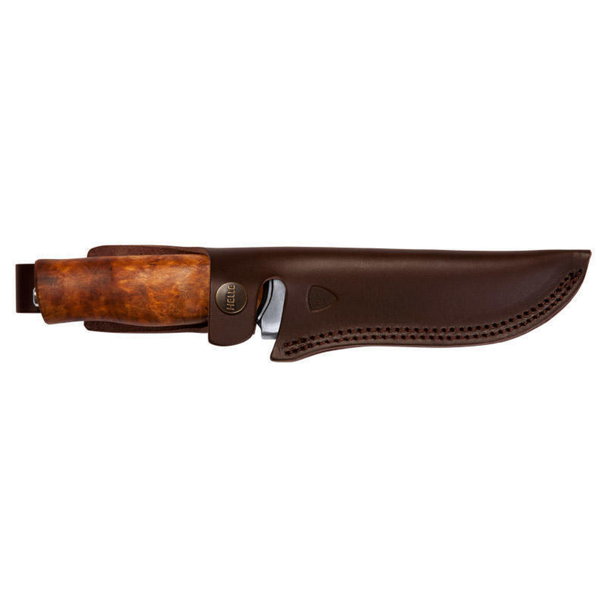 CUTIT HELLE GT, OTEL INOX, TEACA PIELE, LAMA 127 MM
