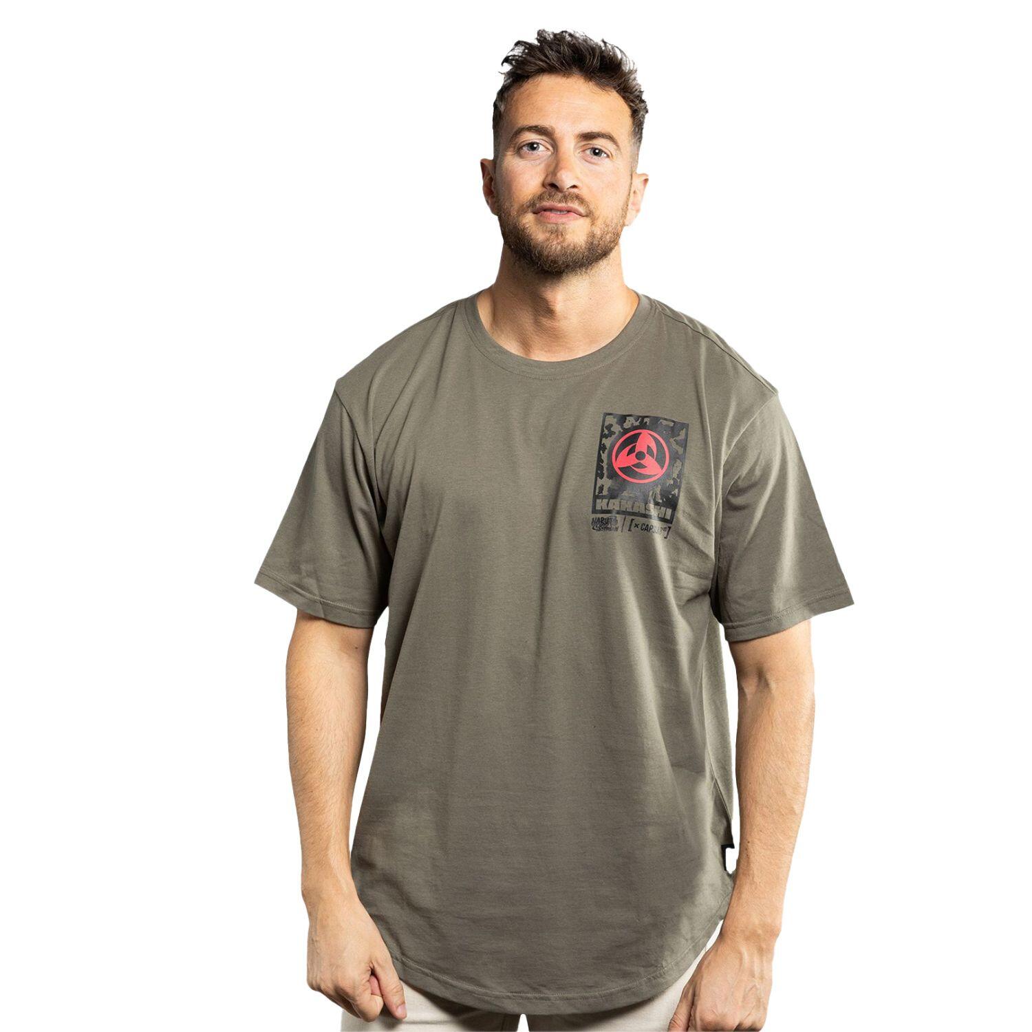 T-shirt homme confort fit avec print Naruto Shippuden Kakashi 1/5