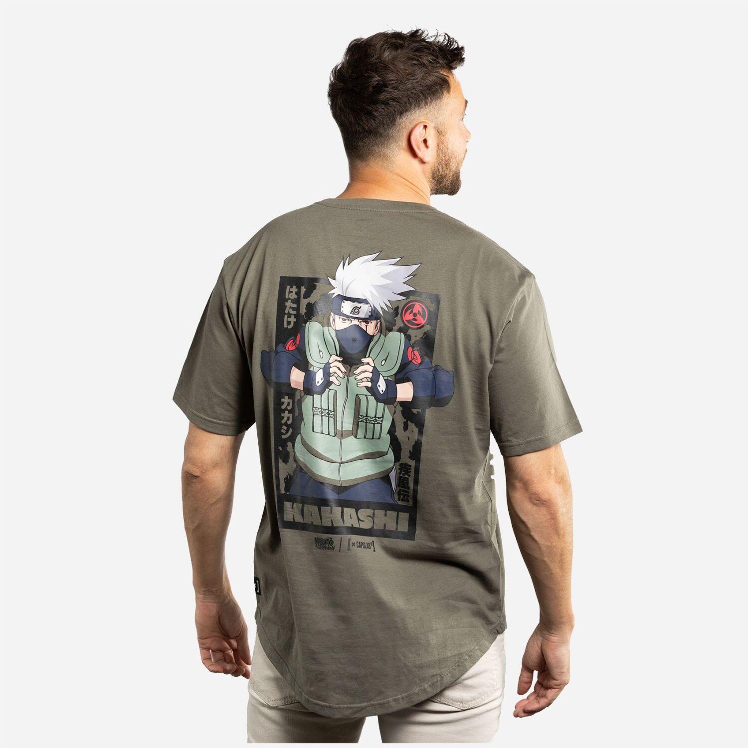 T-shirt homme confort fit avec print Naruto Shippuden Kakashi 2/5
