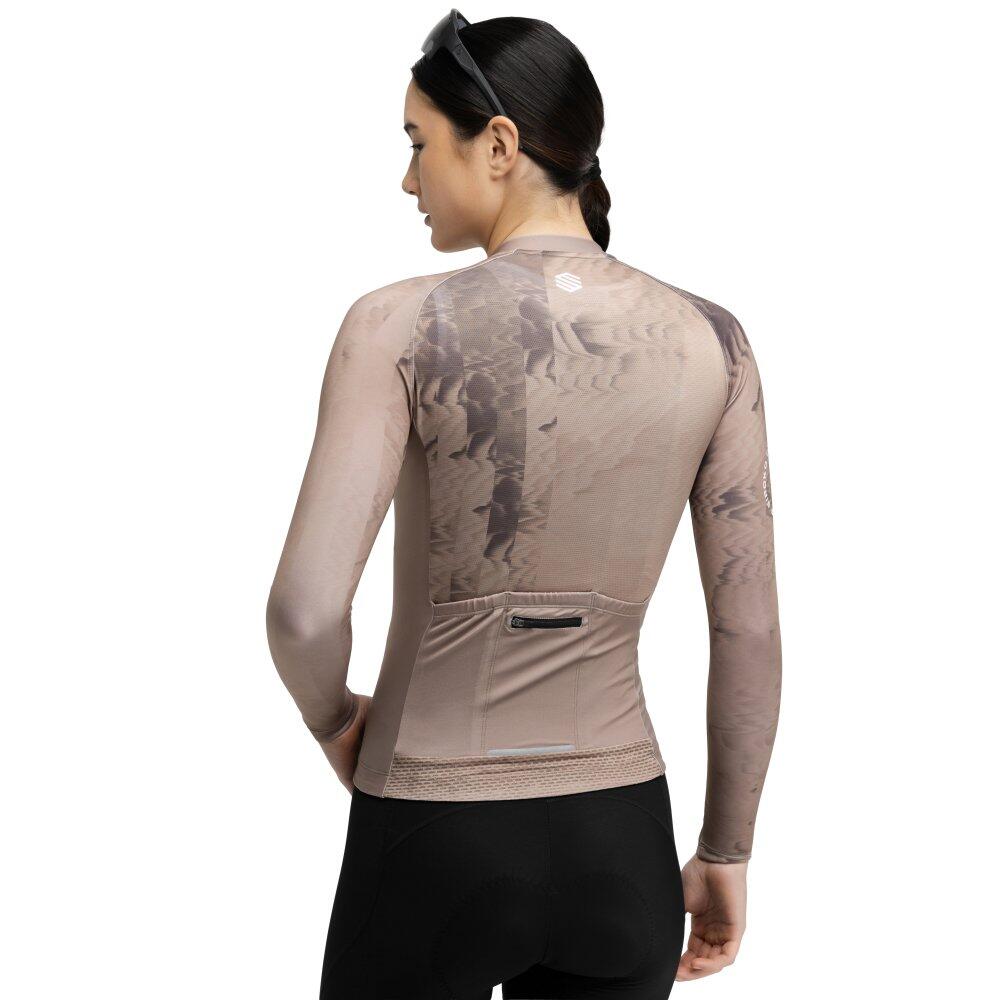 Maglia da ciclismo a maniche lunghe donna M2-W Joux Marrone 2/8