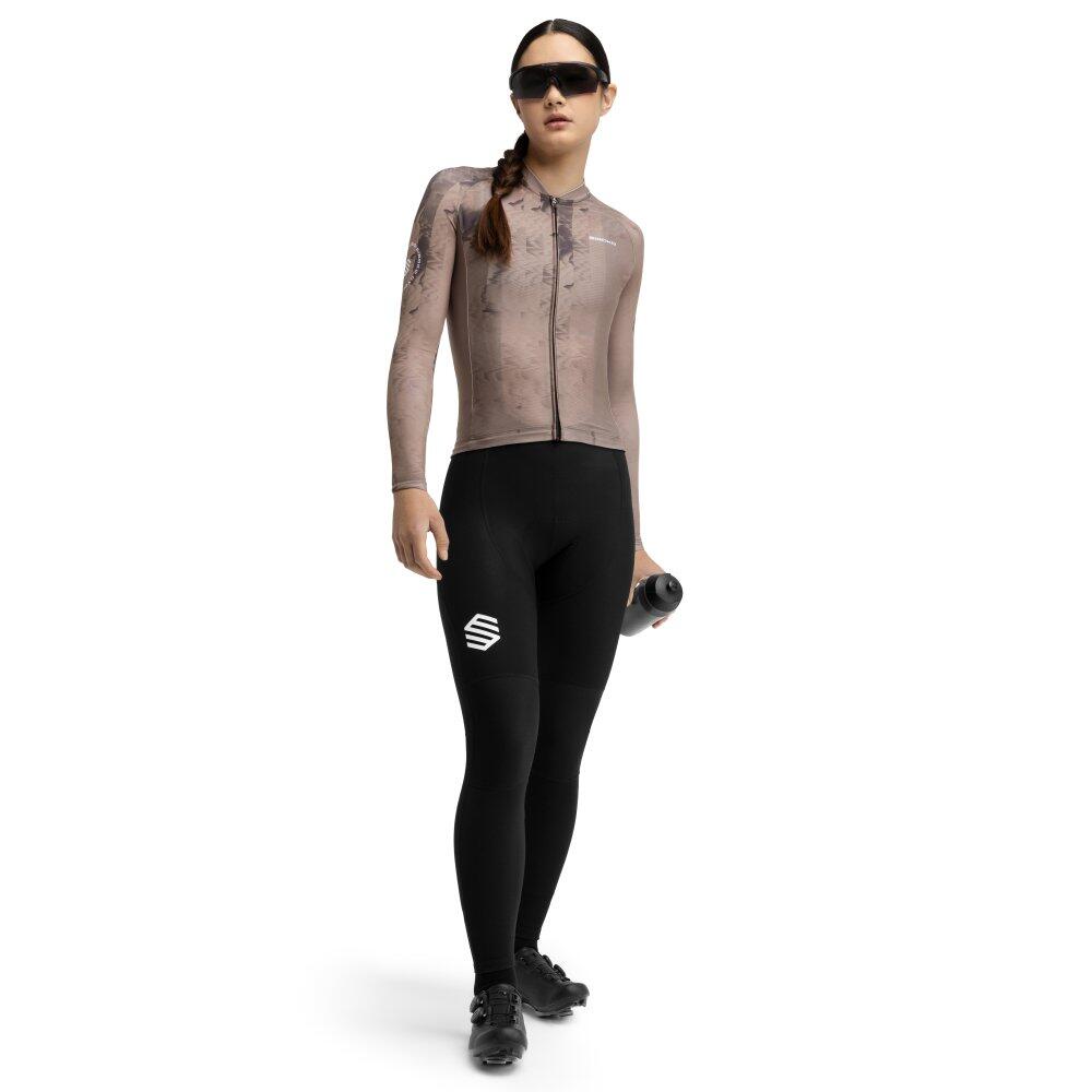 Maglia da ciclismo a maniche lunghe donna M2-W Joux Marrone 3/8