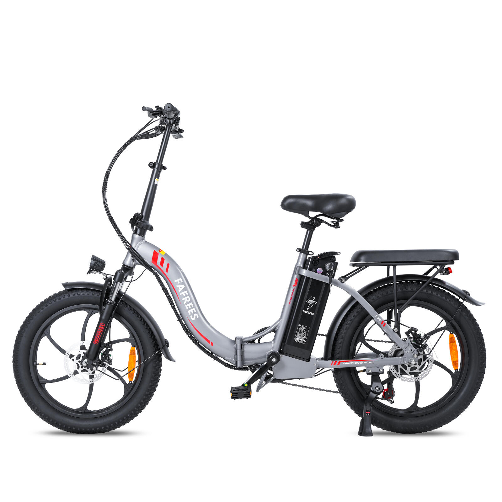 Bicicleta eléctrica plegable FAFREES F20, motor de 250W, batería de 36 V y 18 AH 3/7