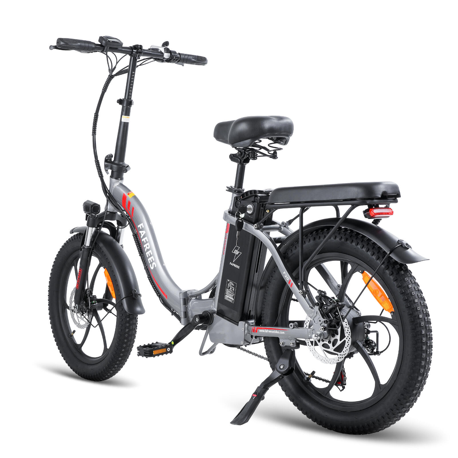 Bicicleta eléctrica plegable FAFREES F20, motor de 250W, batería de 36 V y 18 AH 2/7