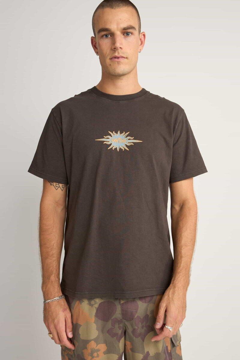 Flame Bedrukt Vintage Korte Mouw - T-Shirt Heren 2/4