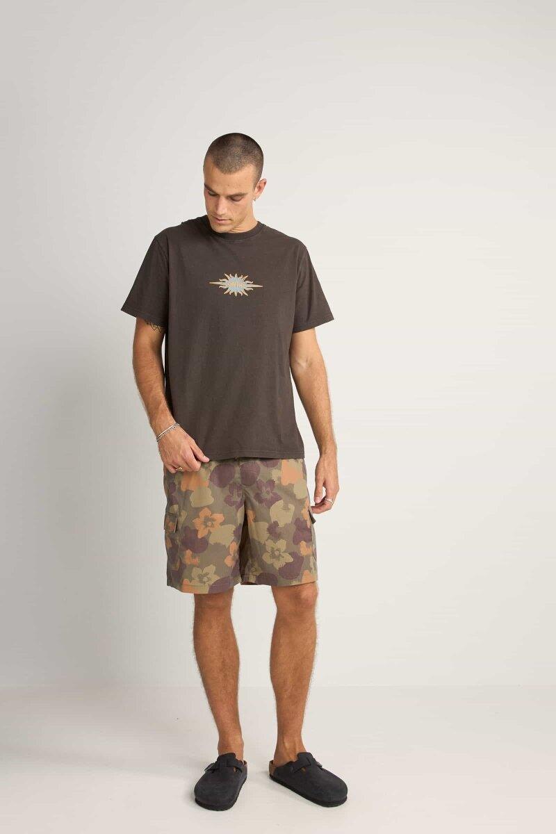 Flame Bedrukt Vintage Korte Mouw - T-Shirt Heren 4/4
