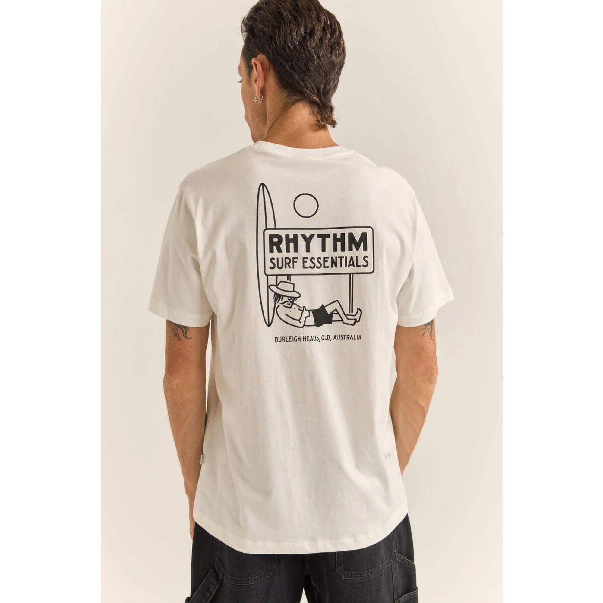 Rhythm - Siesta - T-shirt Homme - T-shirt Manches Courtes - Blanc - Decathlon
