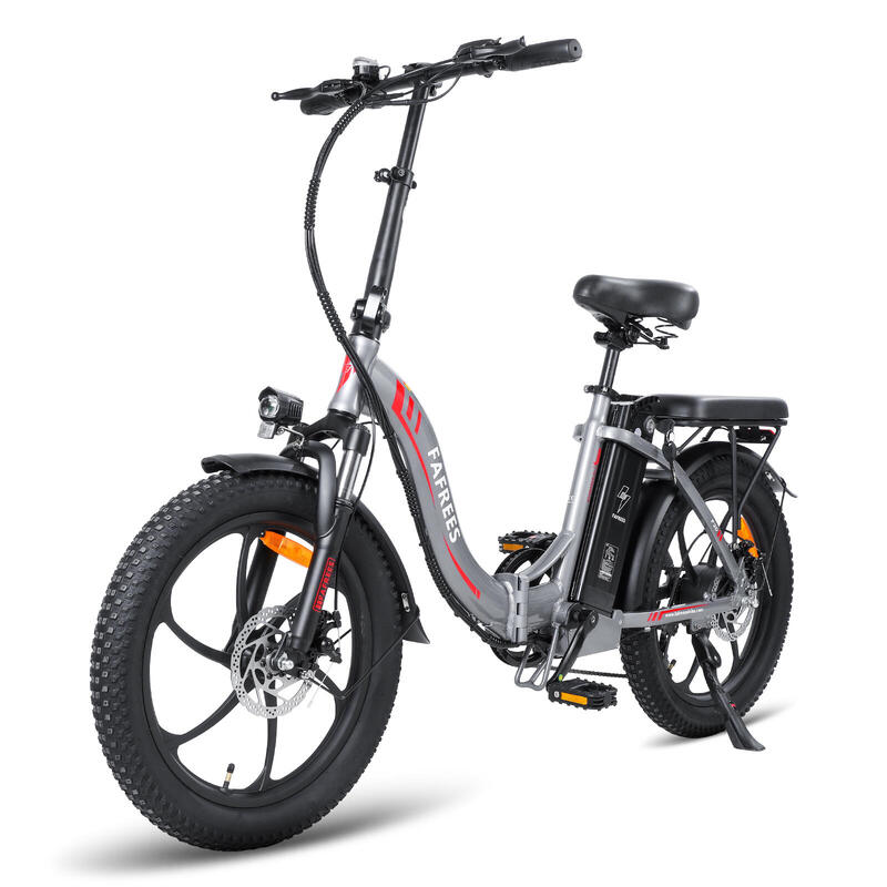 Bicicletă electrică pliabilă FAFREES F20, motor de 250W, baterie de 36V 18AH