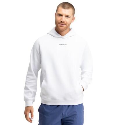 Sweat à capuche de padel homme Break White Blanc