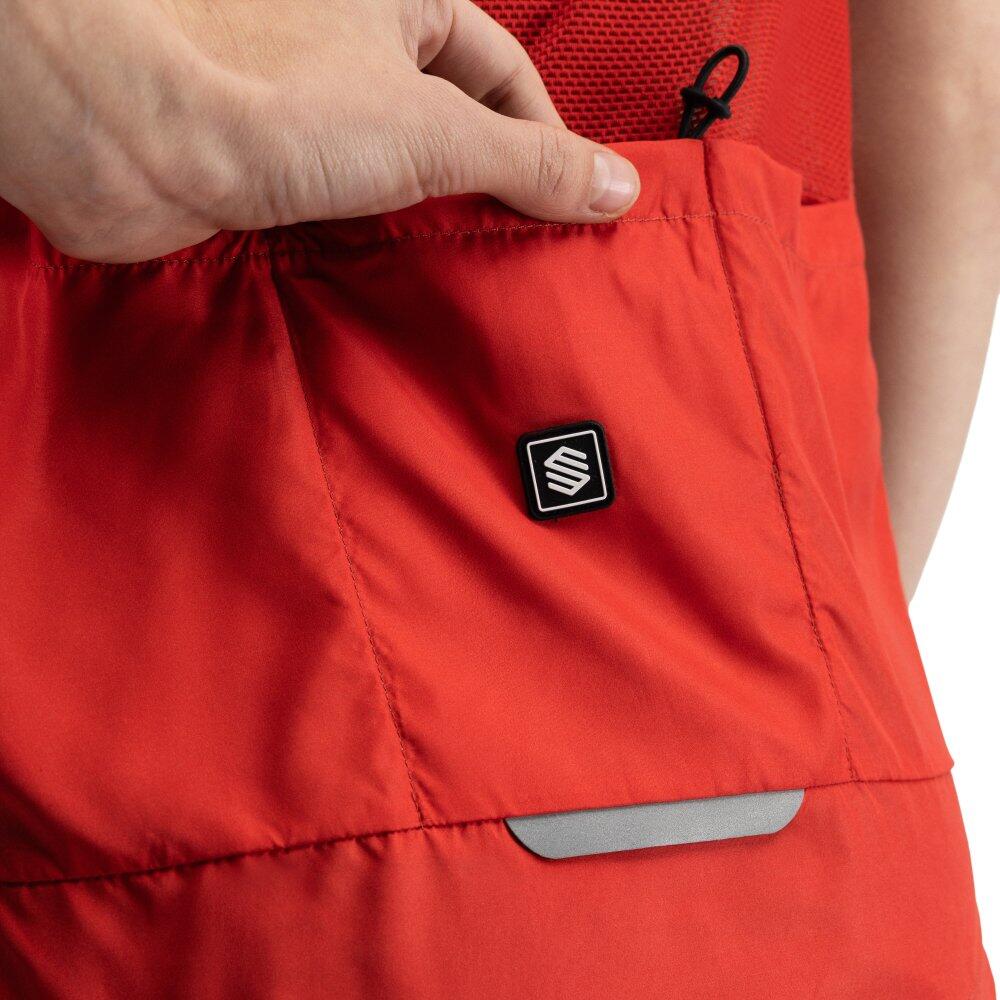 Gilet vélo coupe-vent femme Cyclisme V1-W Cordal Rouge 5/8