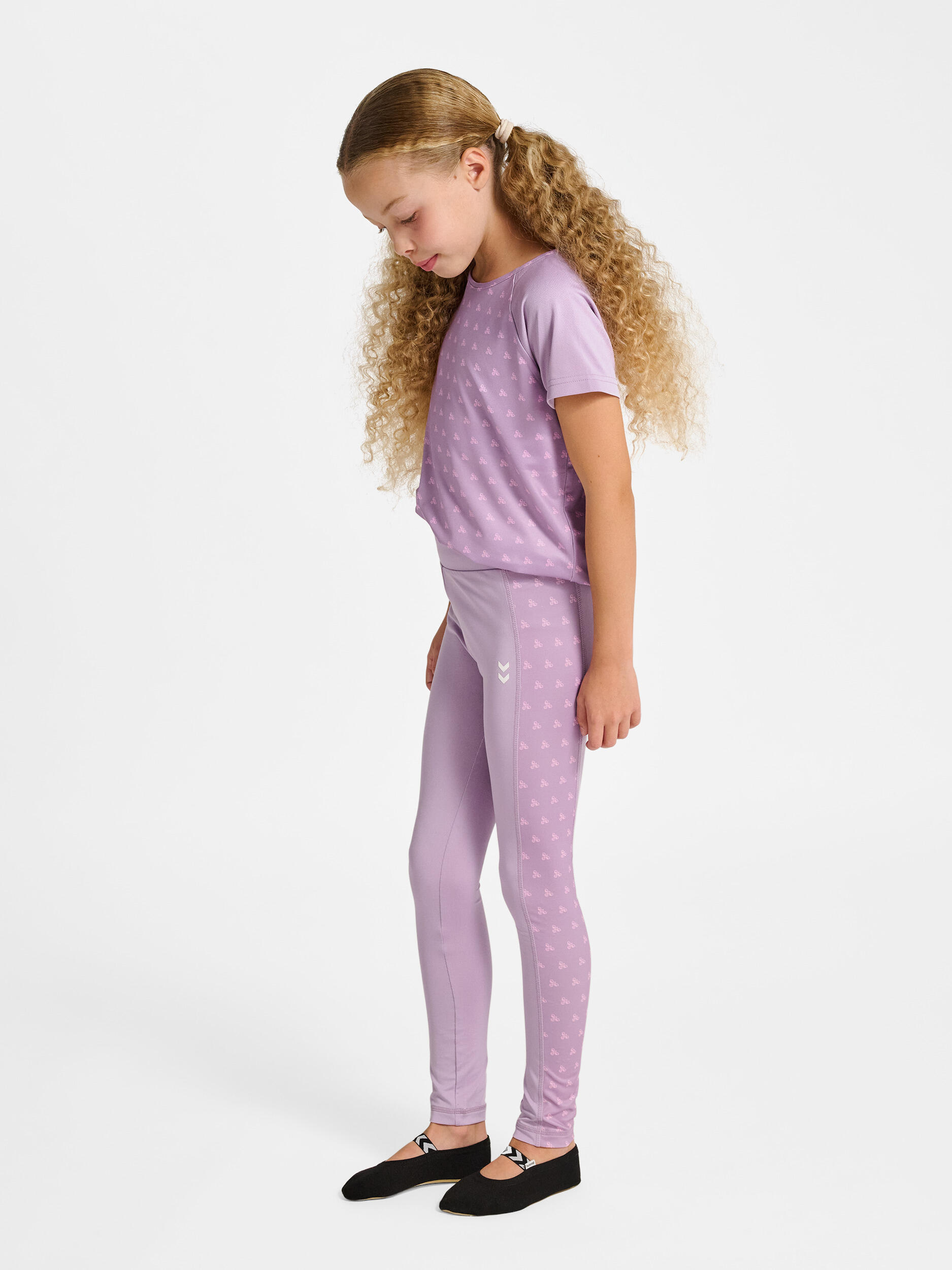 Leggings de cintura alta para raparigas Hummel MIX 3/7