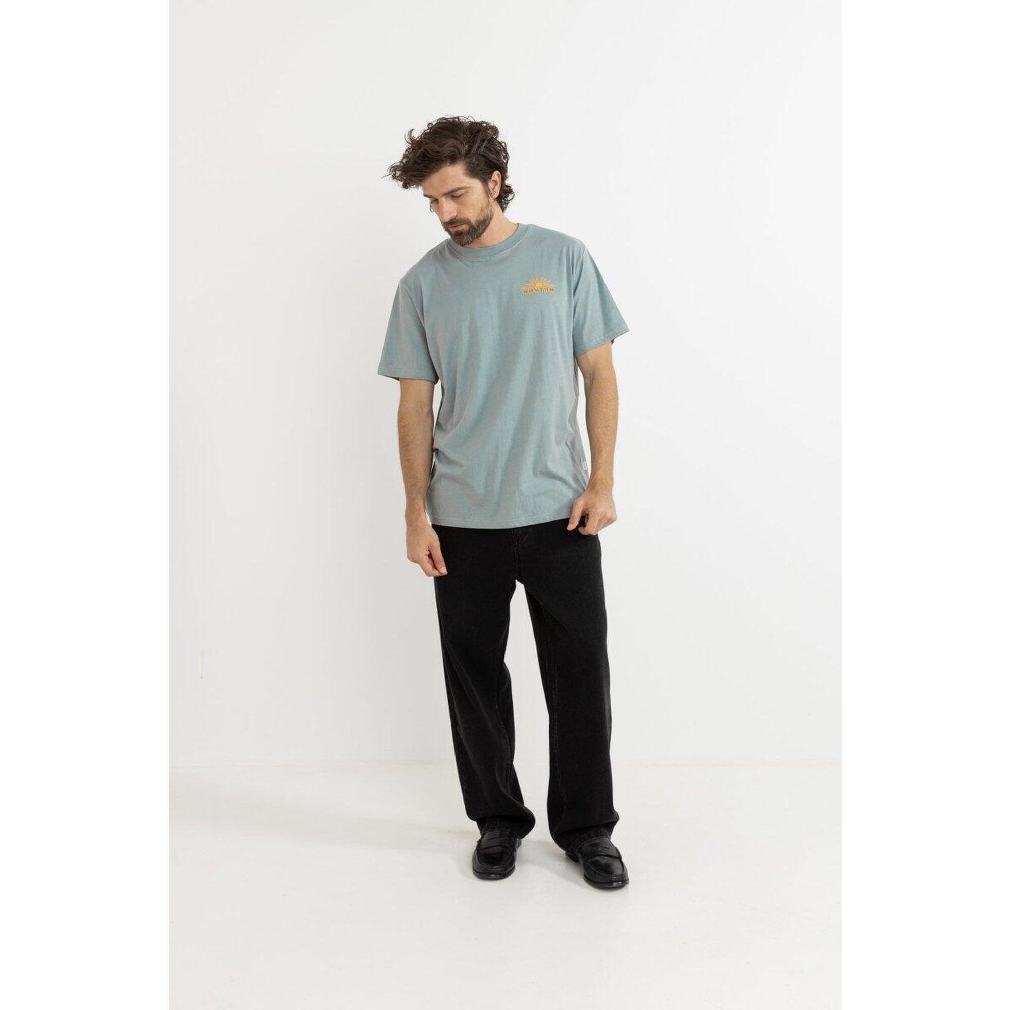 T-shirt Homme Gildan Heavy Coton - Modèle A Retrowave Lion - Coupe Loose - Neuf Sans étiquette