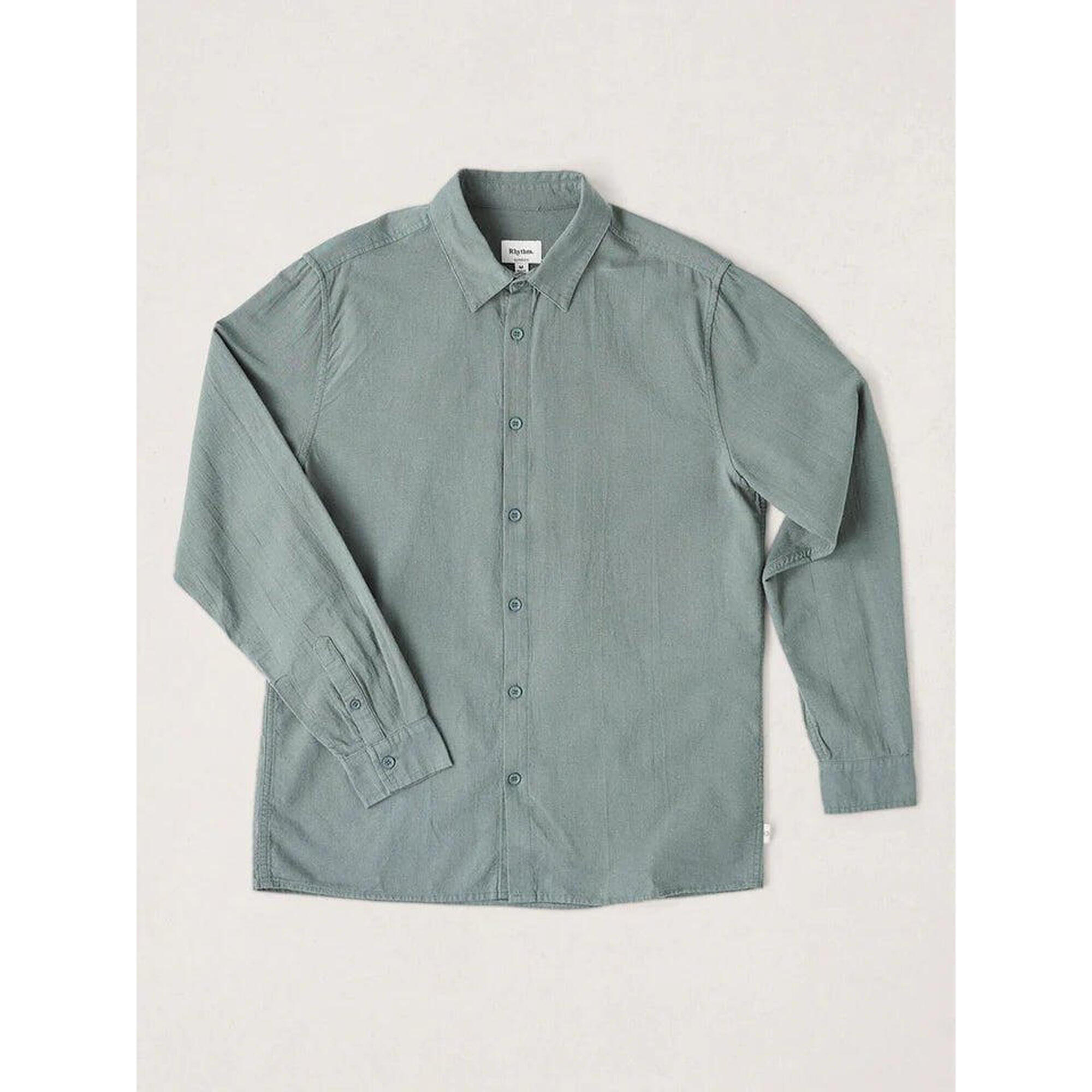 Chemise Homme Silver Eight Taille L - 100% Coton, Manches Longues, Motif Check, Occasion Très Bon état