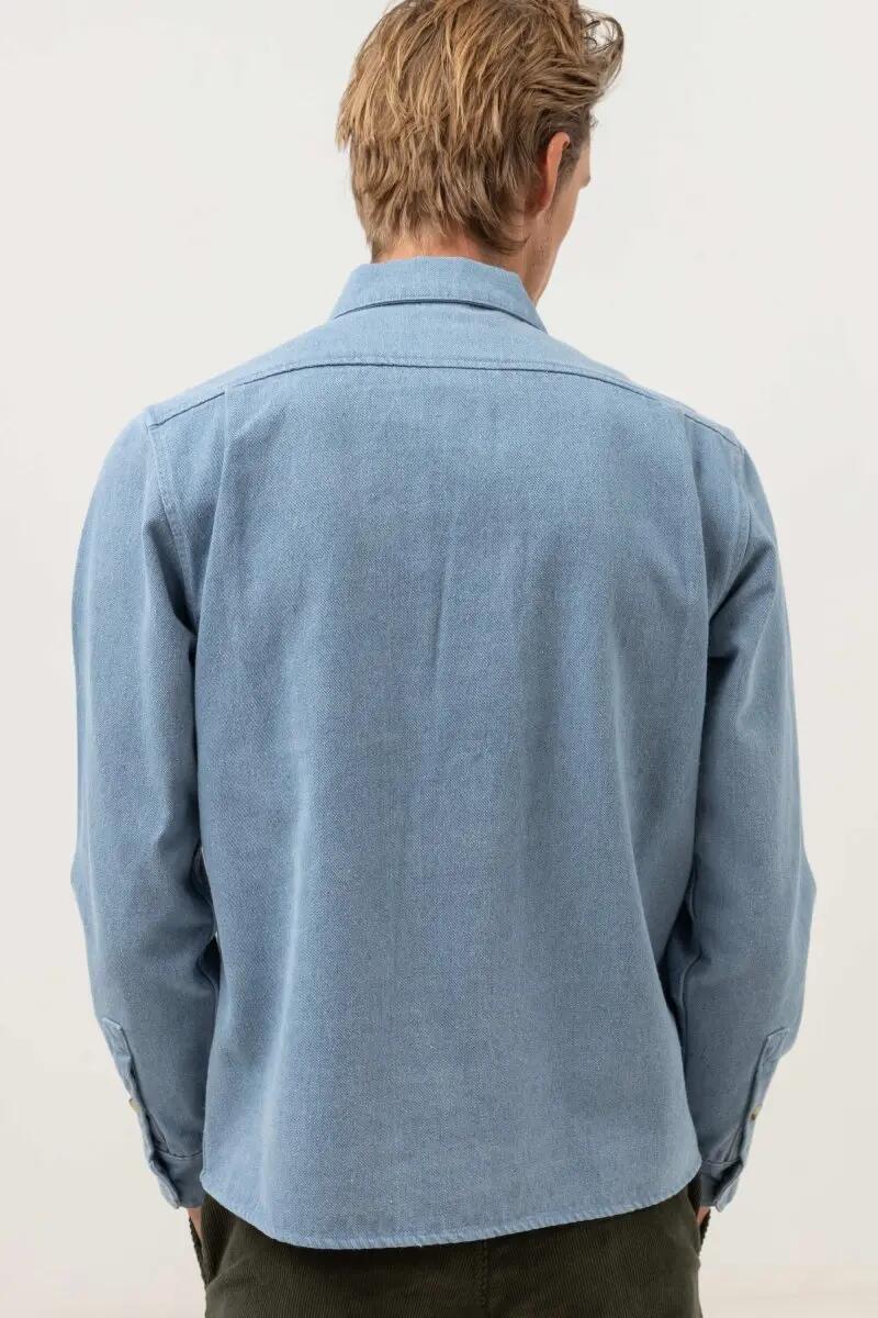 Denim Ls Shirt Chemise Jean Manches Longues Homme 3/4