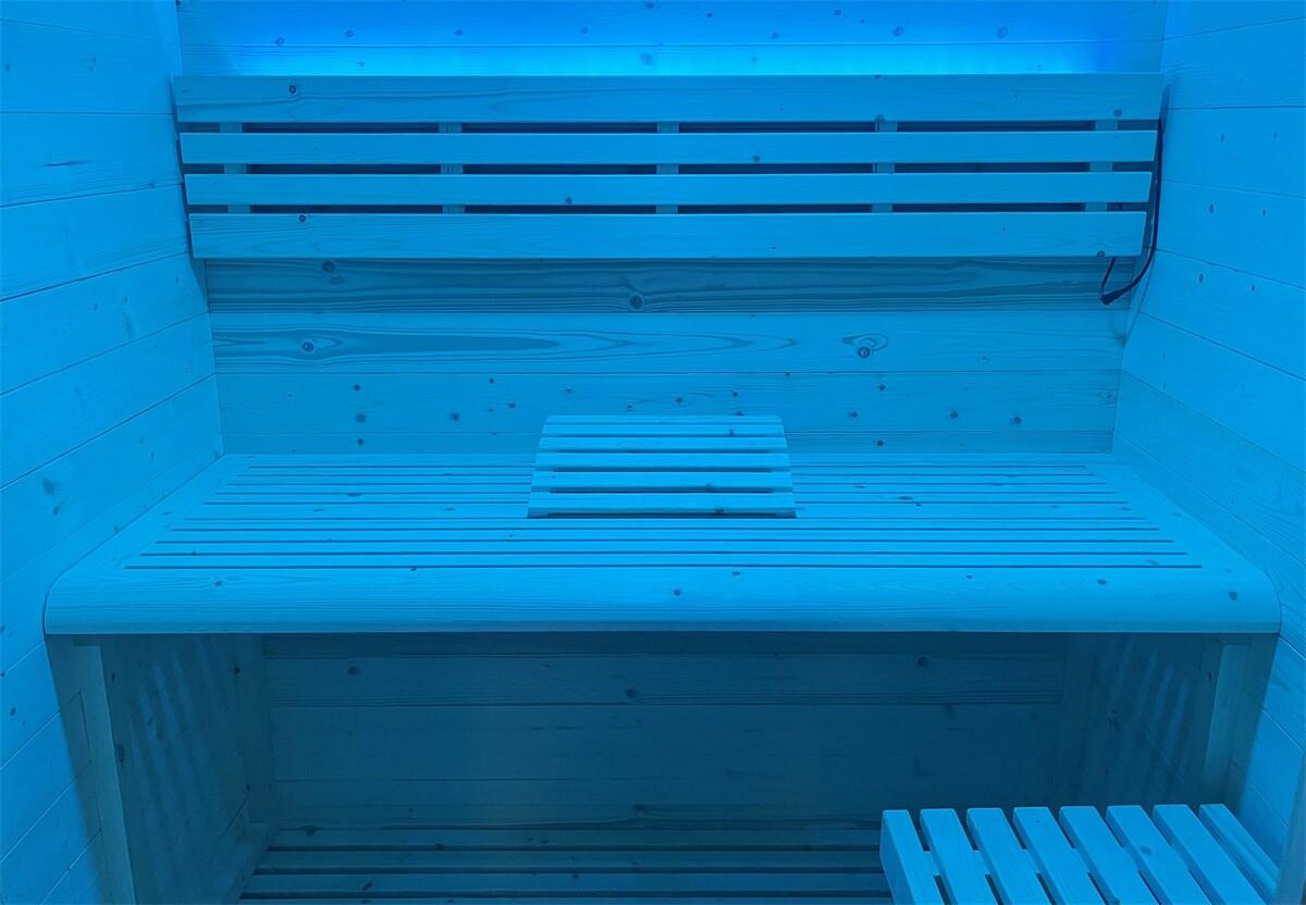 ECCOLO 2 places Sauna vapeur traditionnel, chaleur homogène et matériaux nobles 3/7
