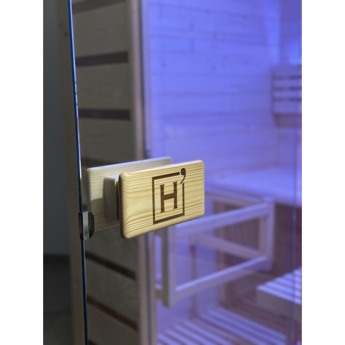 ECCOLO 2 places Sauna vapeur traditionnel, chaleur homogène et matériaux nobles 5/7