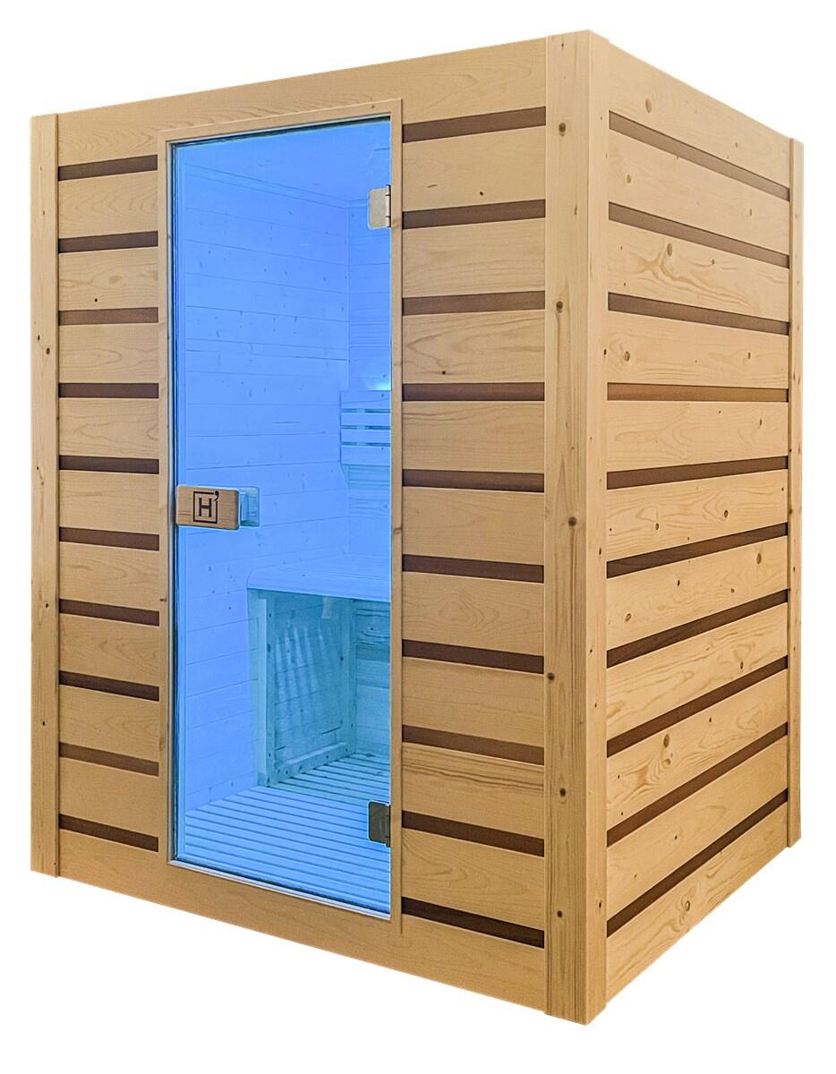 ECCOLO 2 places Sauna vapeur traditionnel, chaleur homogène et matériaux nobles 7/7
