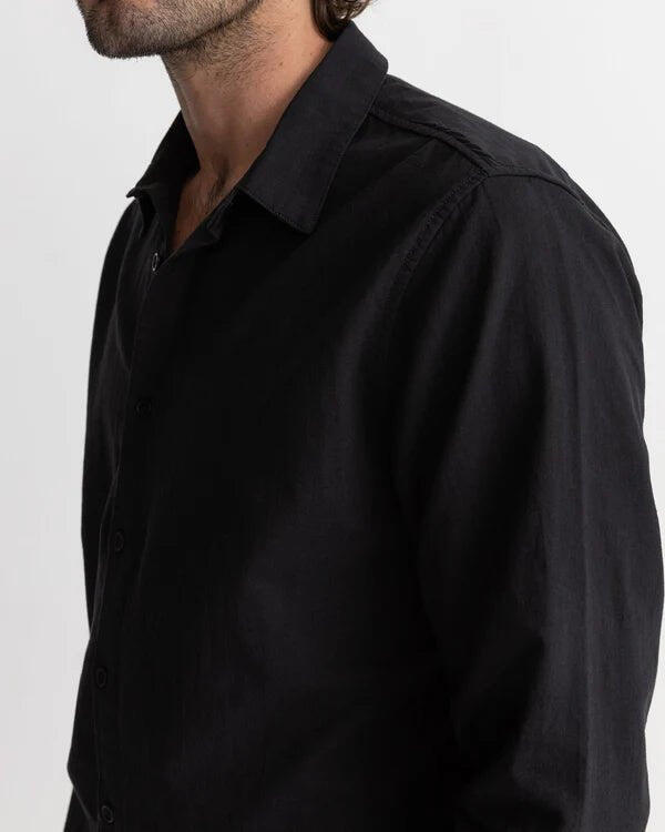 Classic Linen - Camisa de Manga Larga para Hombre 2/4