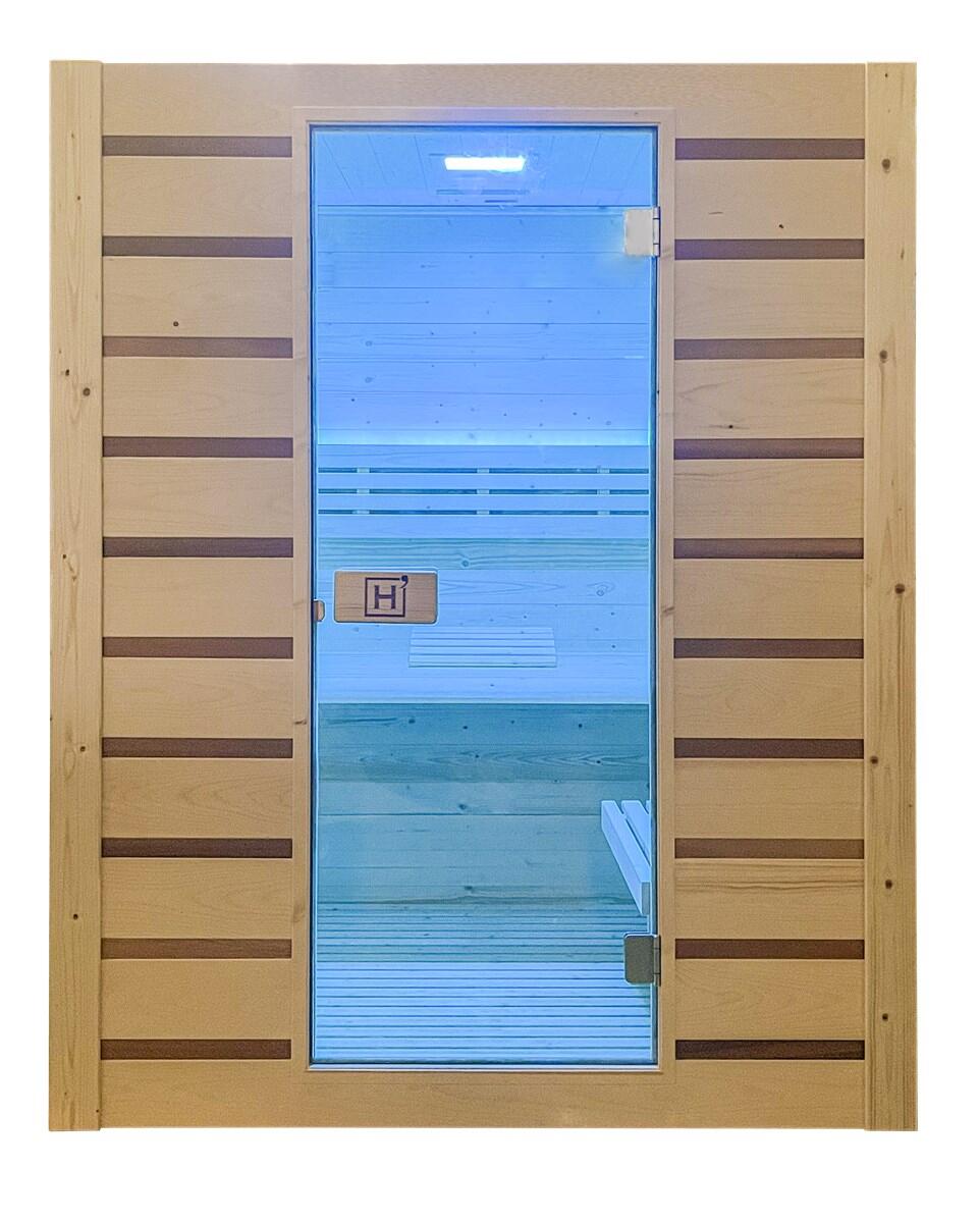 ECCOLO 2 places Sauna vapeur traditionnel, chaleur homogène et matériaux nobles 6/7