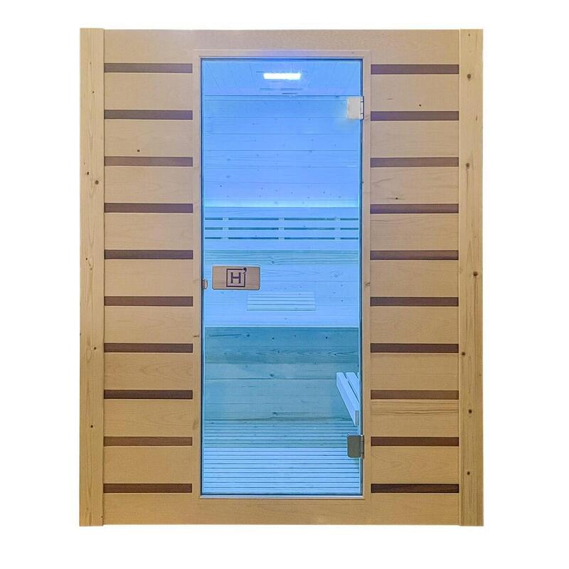 ECCOLO 2 locuri–Saună cu aburi tradițională,căldură uniformă și materiale nobile