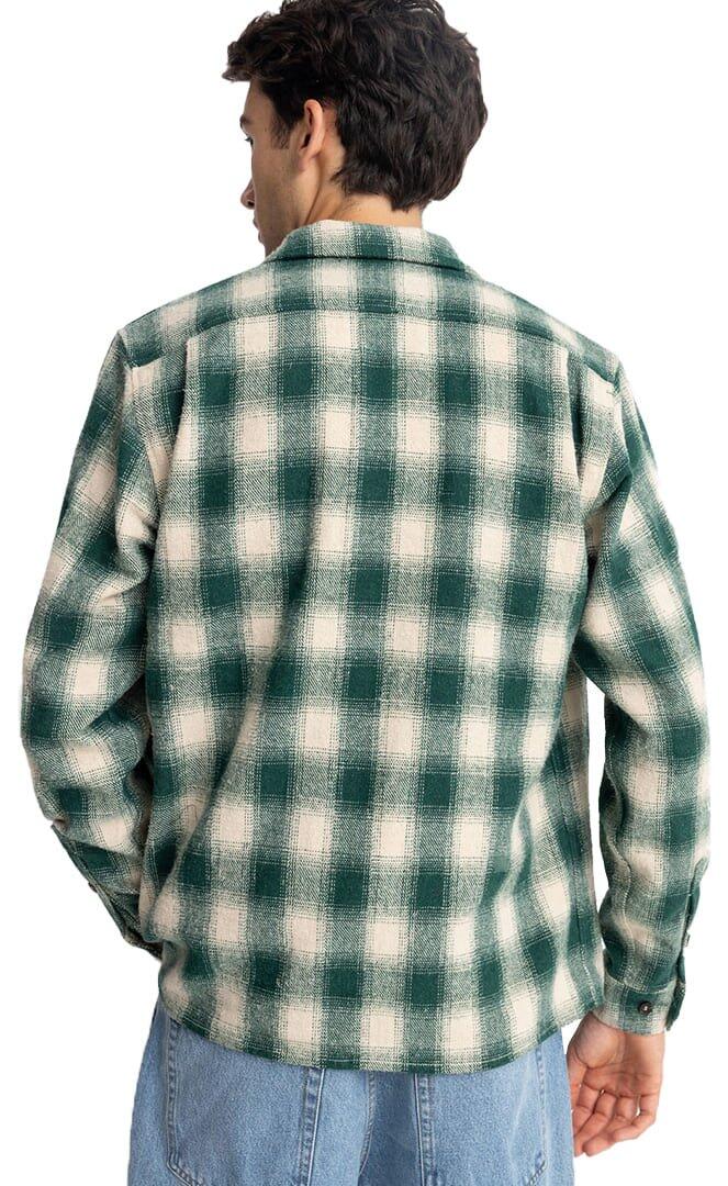Camisa de franela de manga larga Plaid Ls para hombre 3/5