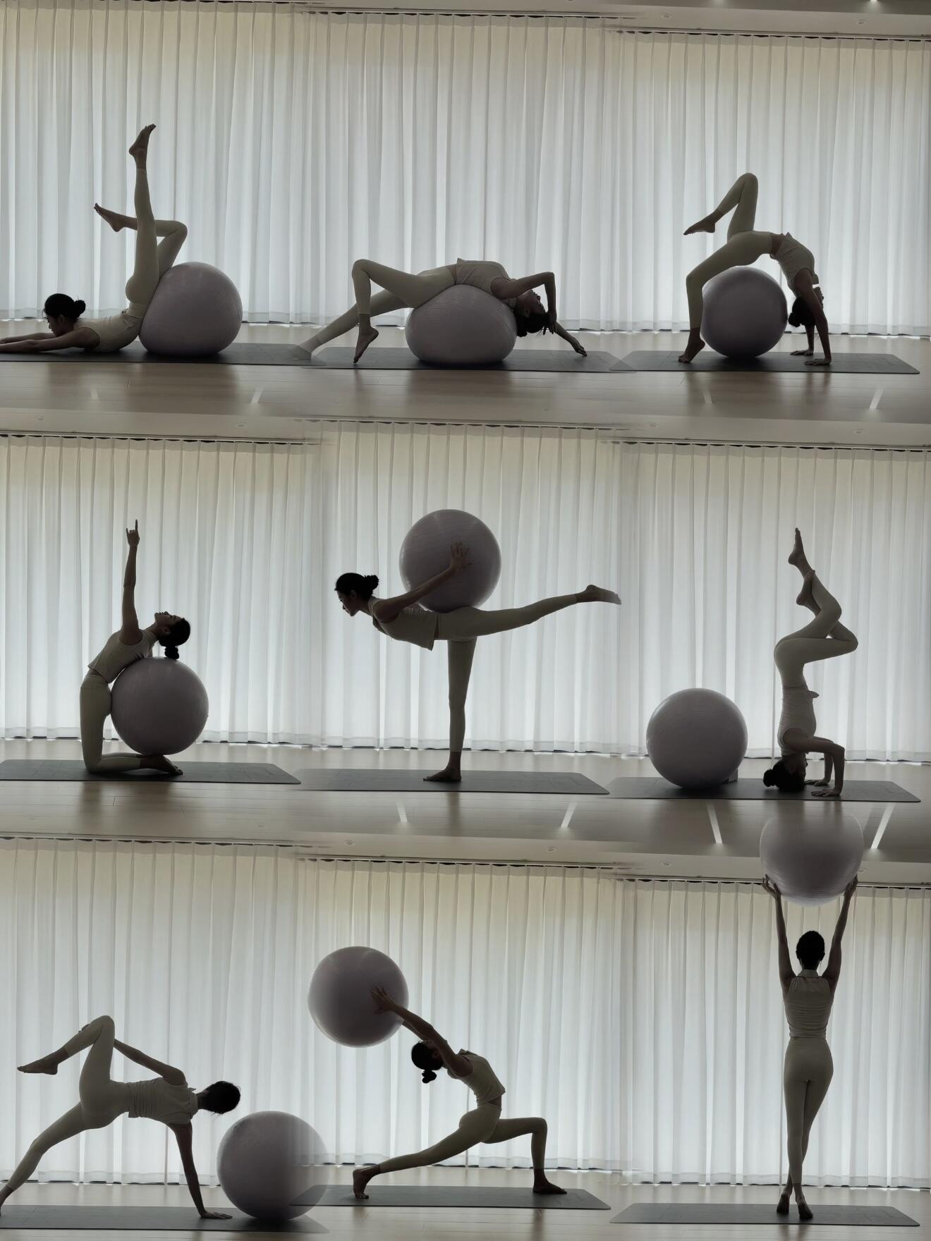 Fitball Pelota Fitness Yoga Pilates Resistente 75cm Gris 3/3
