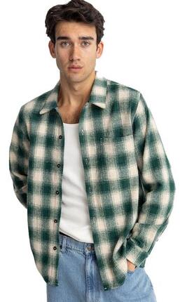 Plaid Ls Hemd Langarm Flanell Herren
