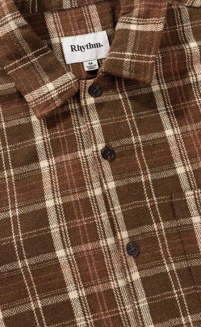 Franela - Camisa de manga larga para hombre 4/5