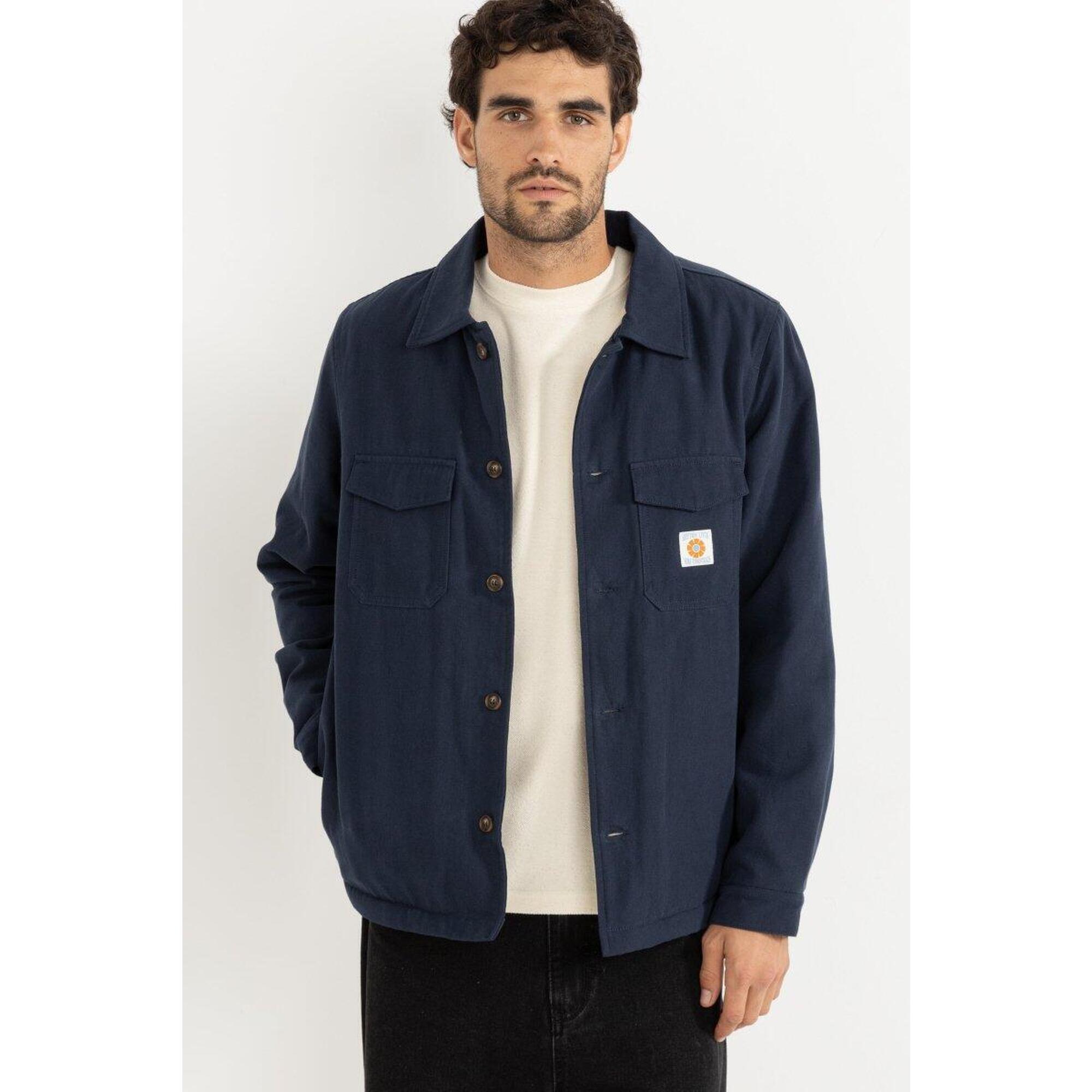 Rhythm - Sherpa Lined Work - Chemise Homme Manches Longues - Chemise Manches Longues - Bleu - Decathlon