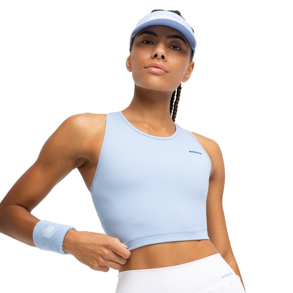 Siroko - Débardeur Court De Tennis Femme Sport.tennis Netmuve Light Blue Bleu - Brassière - Bleu - 48 Xl - Decathlon