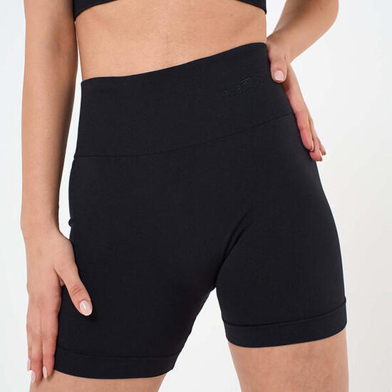 Shorts donna vita alta push up senza cuciture allenamento e tempo libero Blu