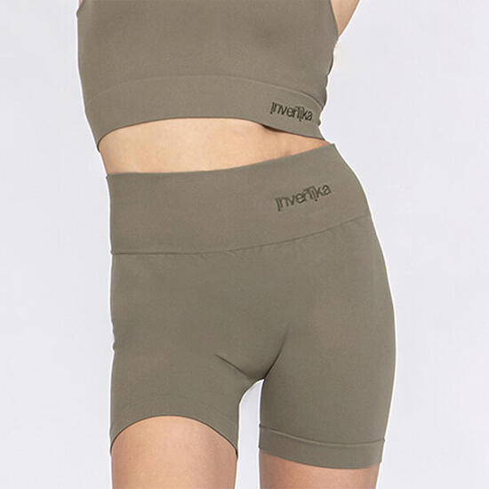 Shorts donna vita alta push up senza cuciture allenamento e tempo libero Blu