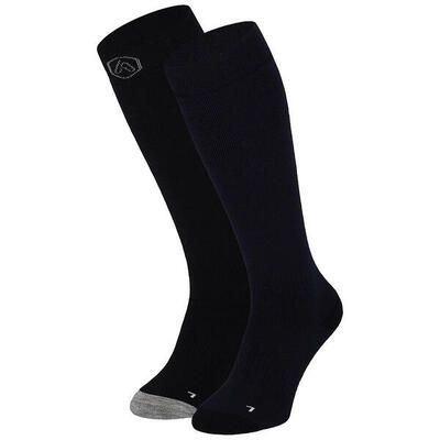 Skisokken unisex - badstof zool - maat 35 t/m 48 - 2-pack