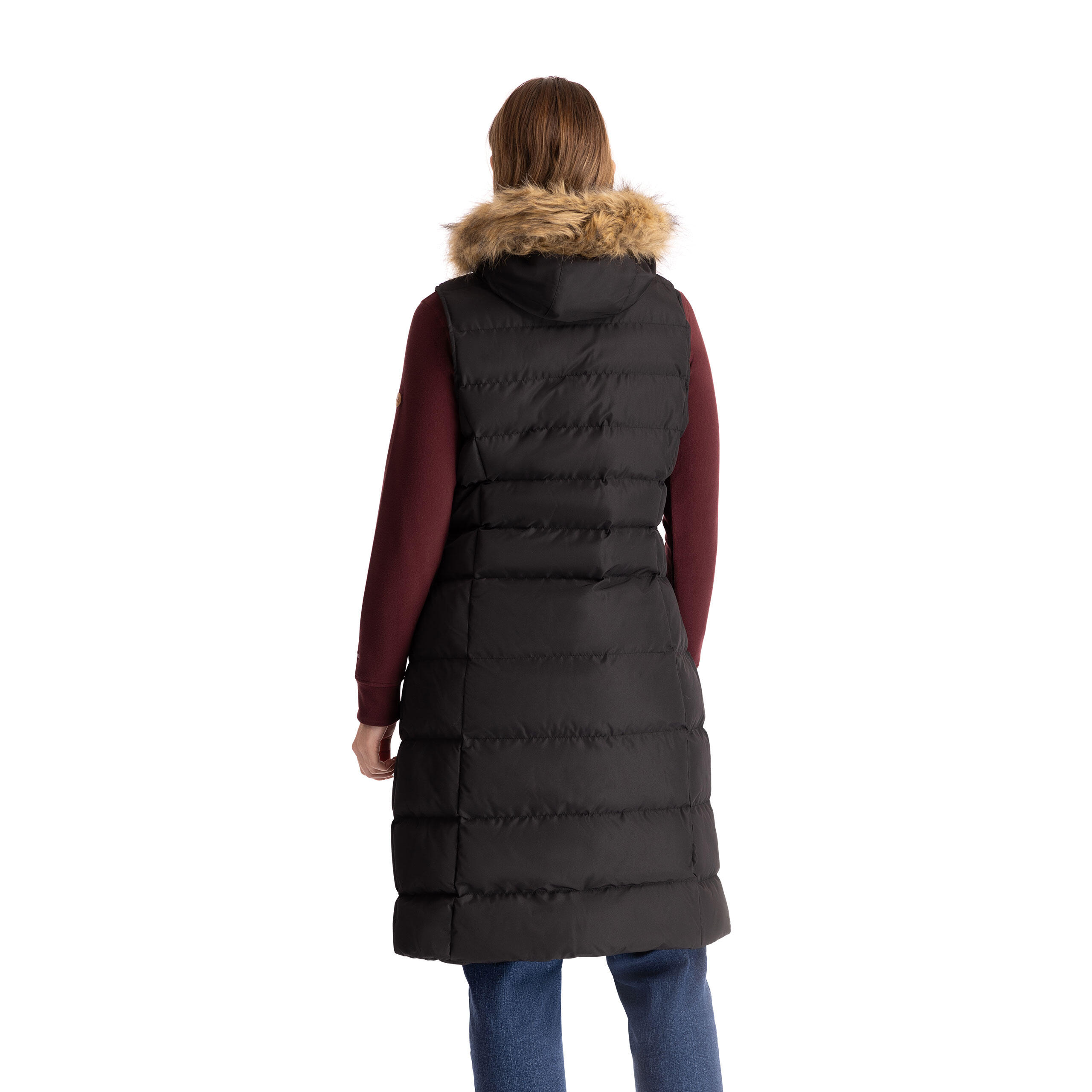 Dunne lange mouwloos damesjack Trespass Audrey 4/5