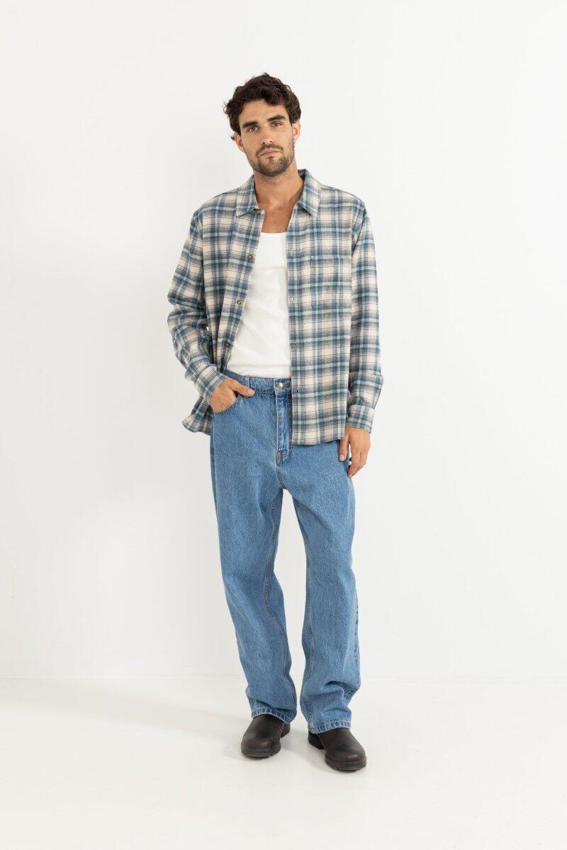Sur Flannel  - Chemise Homme Manches Longues 4/5