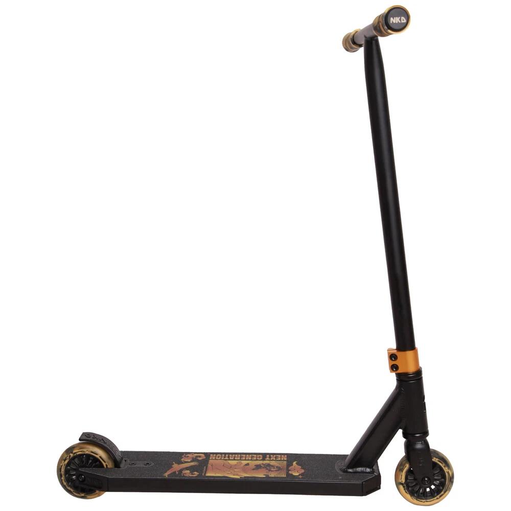 NKD Stunt-Scooter der nächsten Generation, Schwarz/Gold mit T-Lenker 3/3