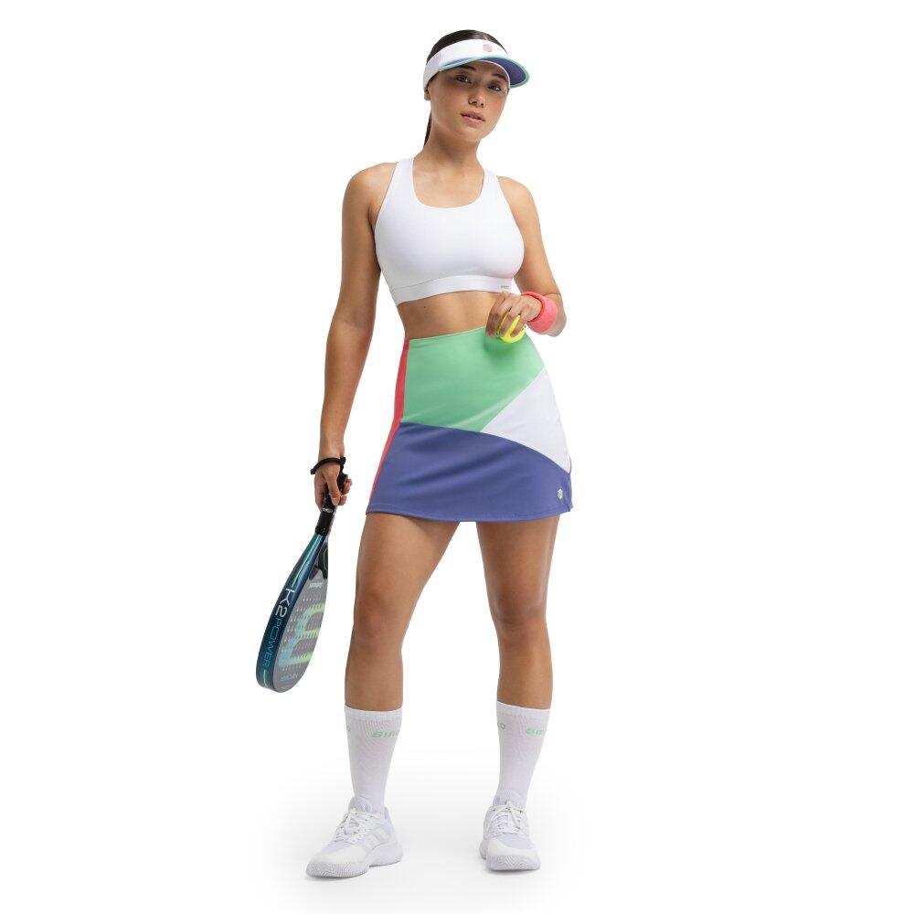 Damen Padel -sport-bh Krona White Weiß 3/6