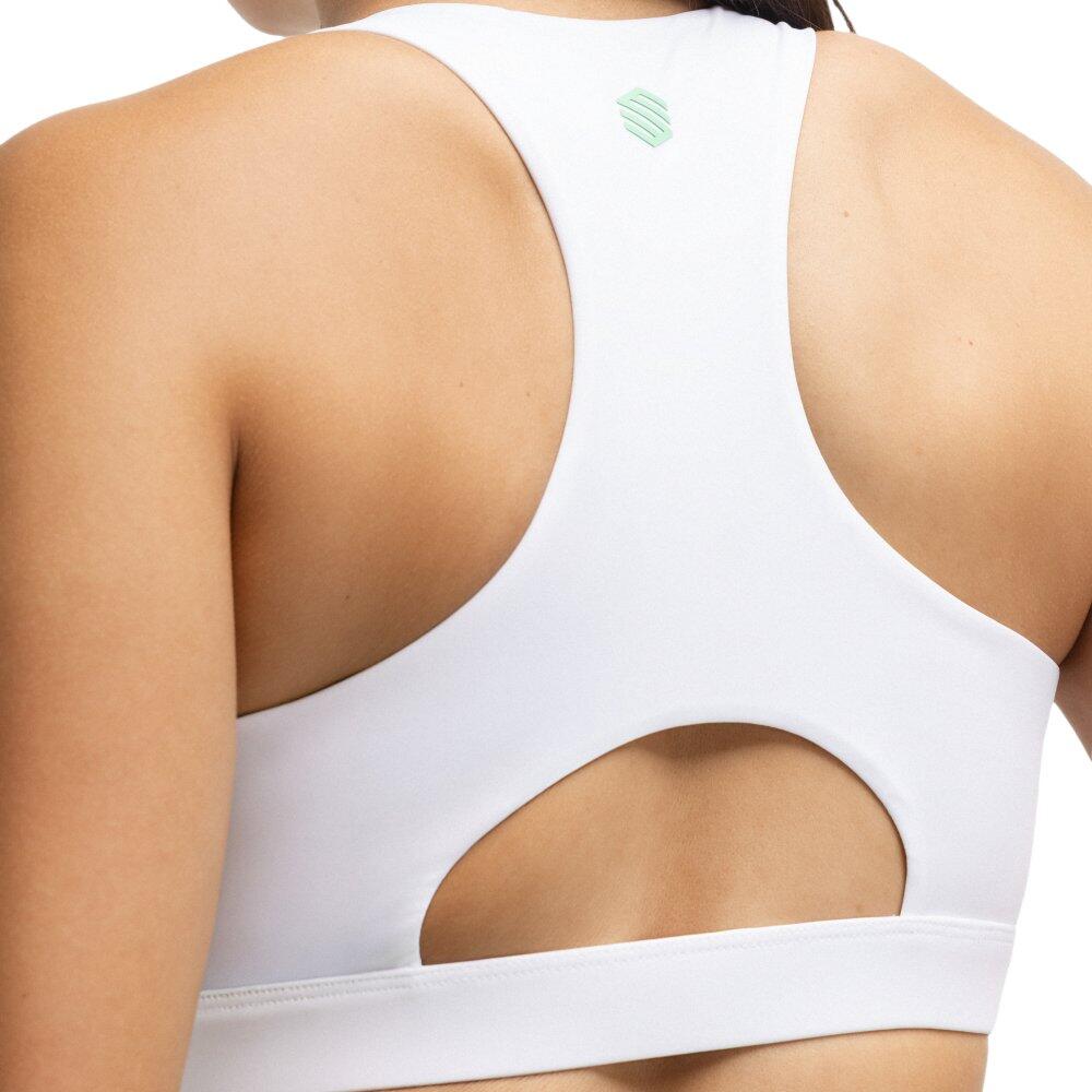 Damen Padel -sport-bh Krona White Weiß 4/6