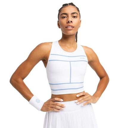 Top sin mangas tenis mujer NetMuve White Blanco