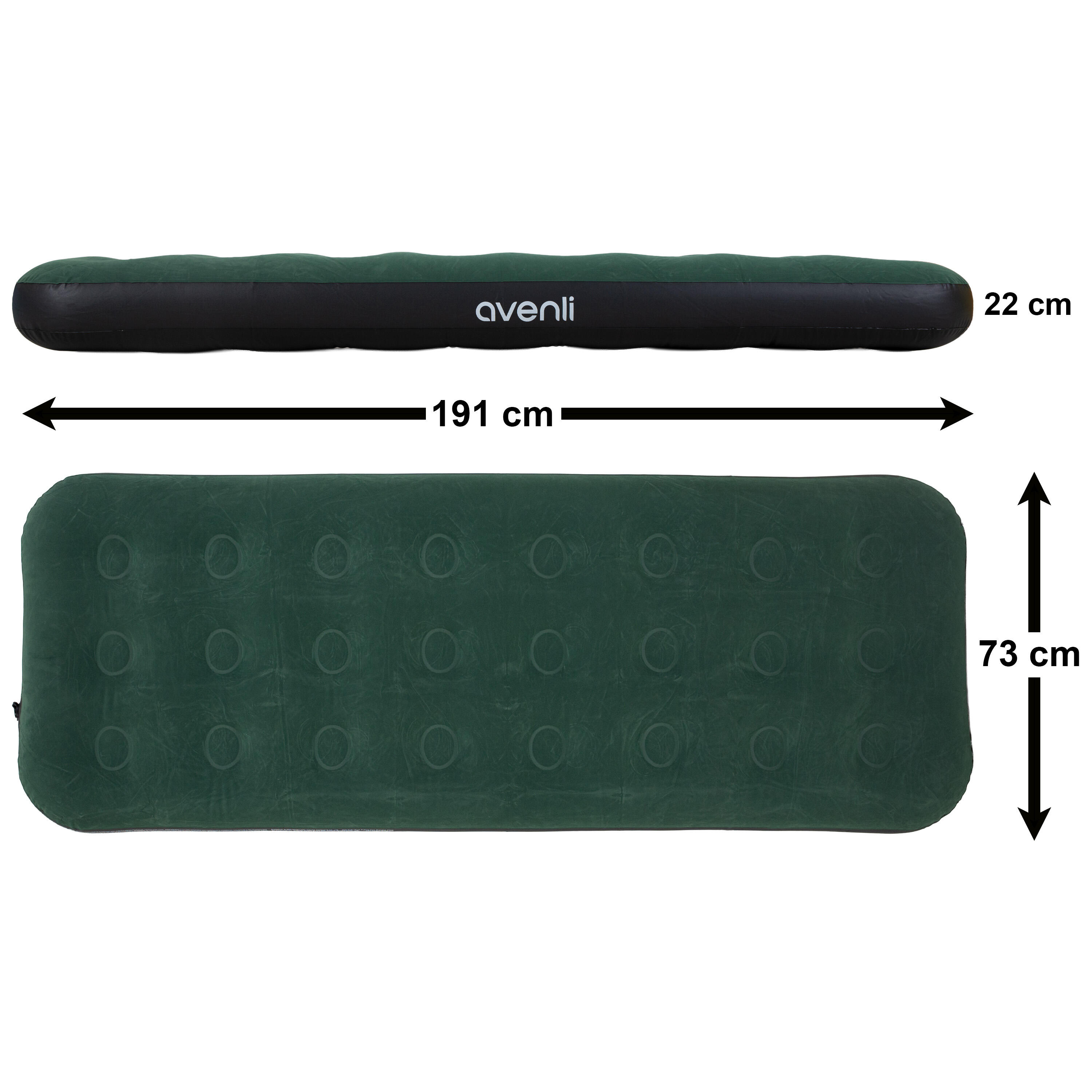 Materac flokowany 1-osobowy 191x73x22CM 5/7