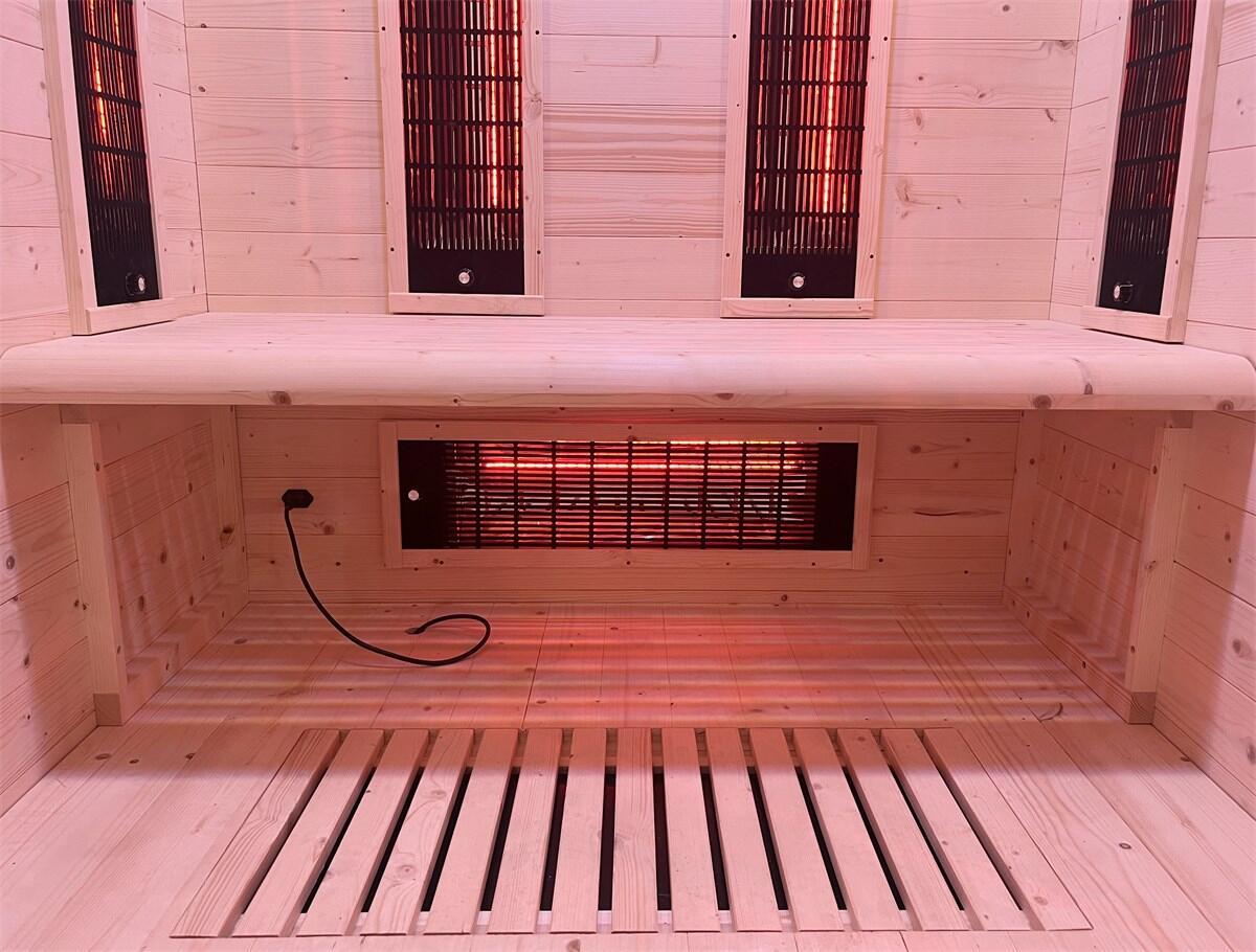 Hybrid Combi 2 places – Sauna vapeur et infrarouge avec LED et audio intégré 4/7