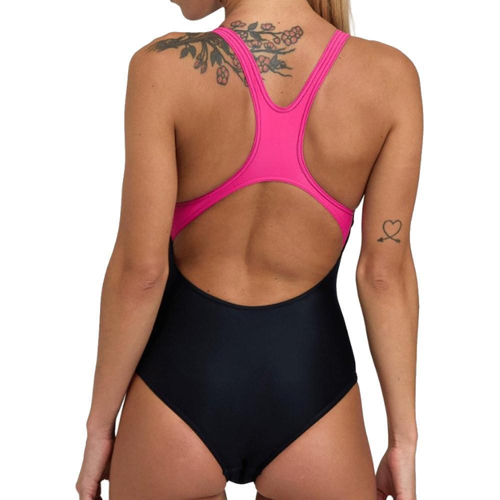 Maillot de bain 1 pièce Noir/Rose Fille Arena Shading Pro B - 14/15A 2/2
